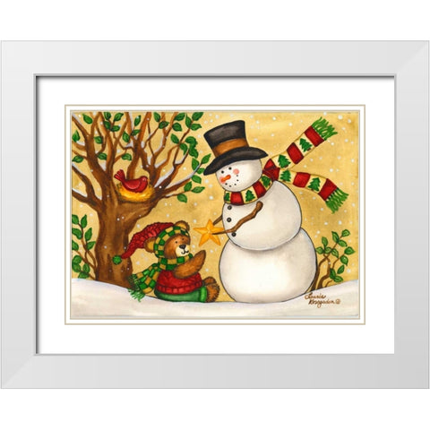 Star of Wonder White Modern Wood Framed Art Print with Double Matting by Korsgaden, Laurie
