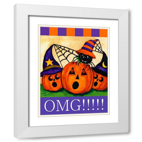 OMG White Modern Wood Framed Art Print with Double Matting by Korsgaden, Laurie