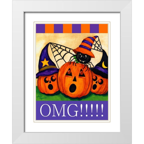 OMG White Modern Wood Framed Art Print with Double Matting by Korsgaden, Laurie