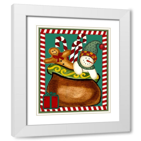 Gifts of Love White Modern Wood Framed Art Print with Double Matting by Korsgaden, Laurie