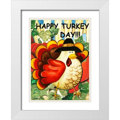 Turkey White Modern Wood Framed Art Print with Double Matting by Korsgaden, Laurie