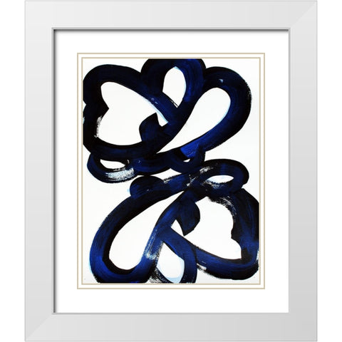 Flight 1 White Modern Wood Framed Art Print with Double Matting by Mintz, Lisa