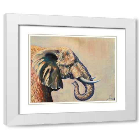 Dream Little Girl 1 White Modern Wood Framed Art Print with Double Matting by Colberg, Lisa