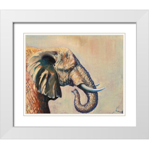 Dream Little Girl 1 White Modern Wood Framed Art Print with Double Matting by Colberg, Lisa