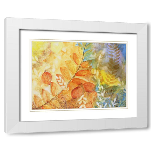 Mineral Wood White Modern Wood Framed Art Print with Double Matting by Rossi, Lorraine