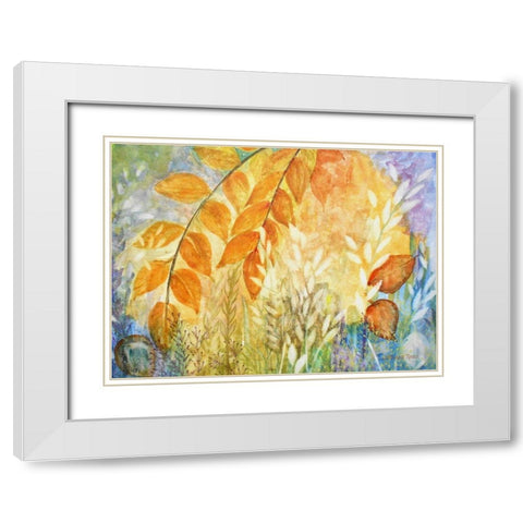 Mineral Wood II White Modern Wood Framed Art Print with Double Matting by Rossi, Lorraine