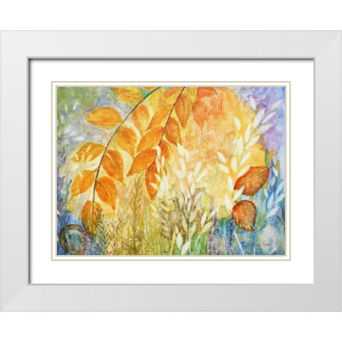 Mineral Wood II White Modern Wood Framed Art Print with Double Matting by Rossi, Lorraine