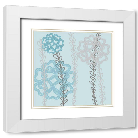 Pastel Pop 1 White Modern Wood Framed Art Print with Double Matting by Rossi, Lorraine