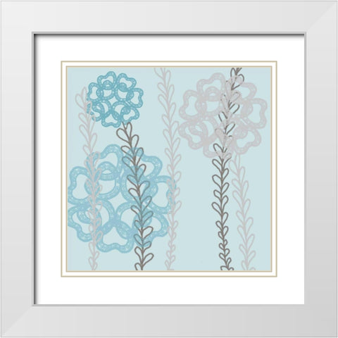 Pastel Pop 1 White Modern Wood Framed Art Print with Double Matting by Rossi, Lorraine