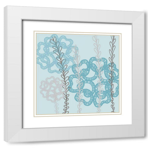 Pastel Pop 2 White Modern Wood Framed Art Print with Double Matting by Rossi, Lorraine