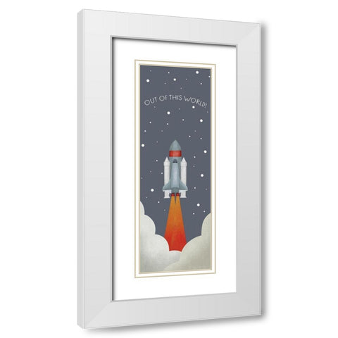 Out Of This World White Modern Wood Framed Art Print with Double Matting by Straatsma, Leah