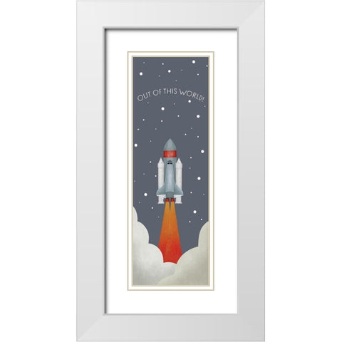 Out Of This World White Modern Wood Framed Art Print with Double Matting by Straatsma, Leah