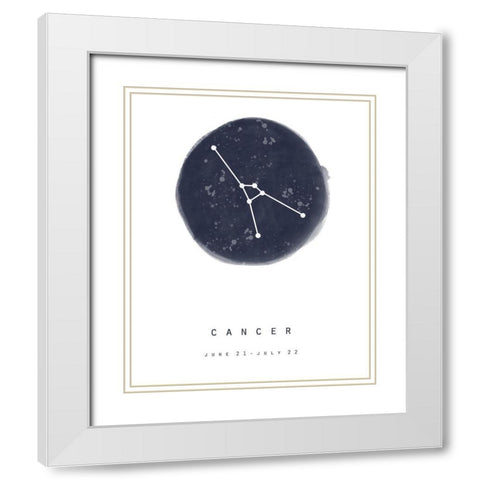 Cancer White Modern Wood Framed Art Print with Double Matting by Straatsma, Leah