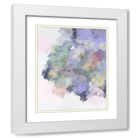 Lavender Watercolor White Modern Wood Framed Art Print with Double Matting by Straatsma, Leah