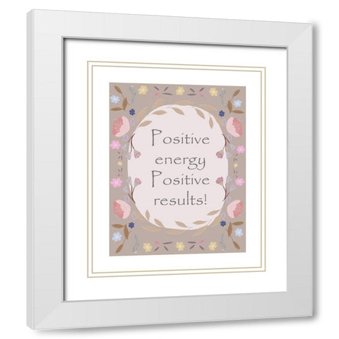 Positive Border White Modern Wood Framed Art Print with Double Matting by Straatsma, Leah