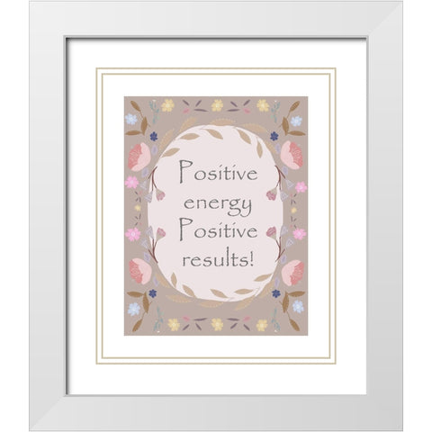 Positive Border White Modern Wood Framed Art Print with Double Matting by Straatsma, Leah