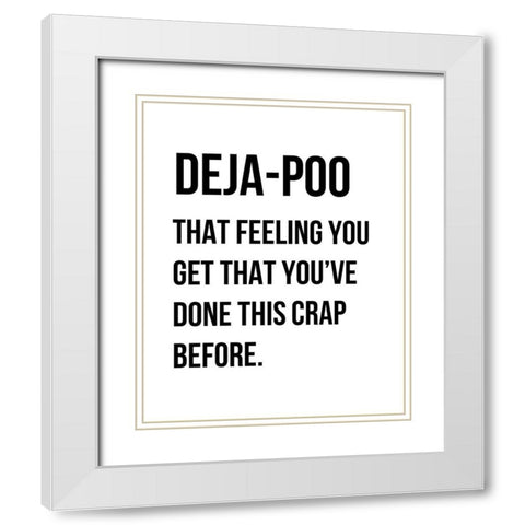 Dejapoo 2 White Modern Wood Framed Art Print with Double Matting by Straatsma, Leah