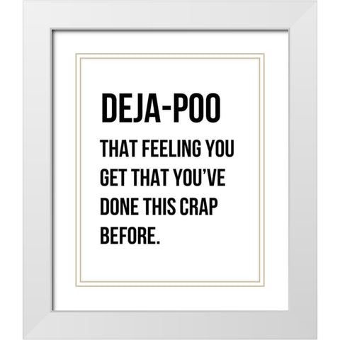 Dejapoo 2 White Modern Wood Framed Art Print with Double Matting by Straatsma, Leah
