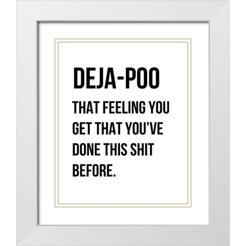 Dejapoo White Modern Wood Framed Art Print with Double Matting by Straatsma, Leah