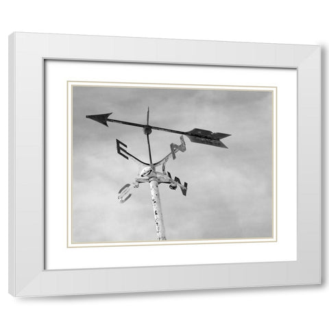 Weather Vane White Modern Wood Framed Art Print with Double Matting by Straatsma, Leah