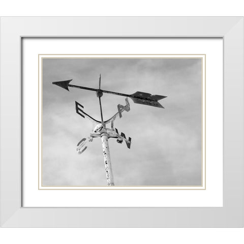 Weather Vane White Modern Wood Framed Art Print with Double Matting by Straatsma, Leah