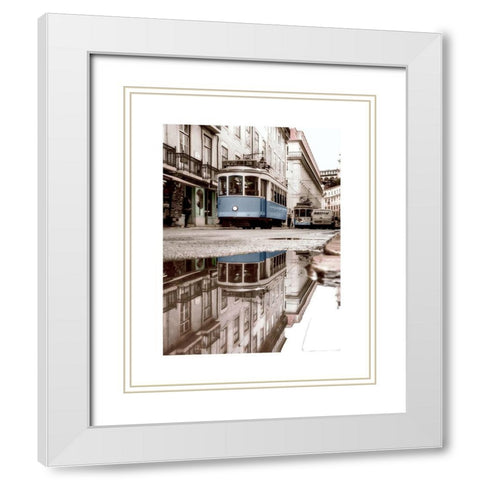 Lisbon 3 White Modern Wood Framed Art Print with Double Matting by Straatsma, Leah
