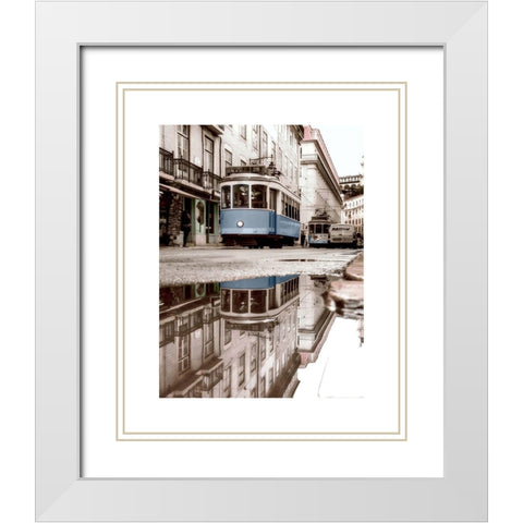 Lisbon 3 White Modern Wood Framed Art Print with Double Matting by Straatsma, Leah