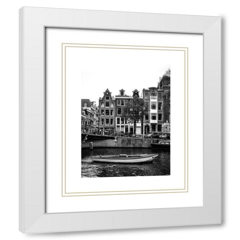 Amsterdam 5 White Modern Wood Framed Art Print with Double Matting by Straatsma, Leah