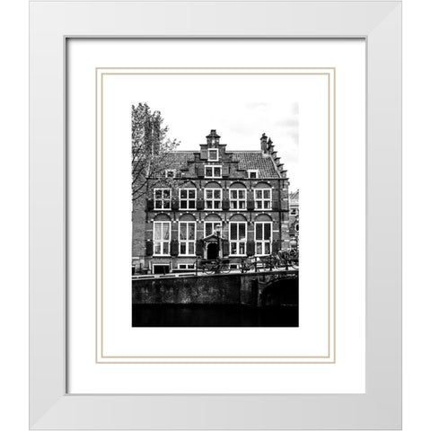 Amsterdam 6 White Modern Wood Framed Art Print with Double Matting by Straatsma, Leah