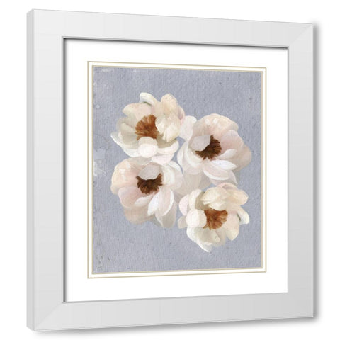 Artsy Florals White Modern Wood Framed Art Print with Double Matting by Straatsma, Leah