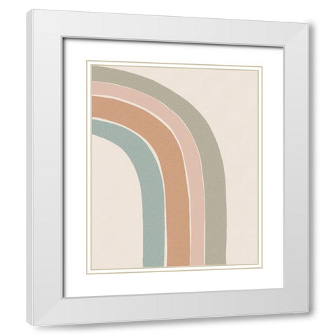 Fall Rainbow White Modern Wood Framed Art Print with Double Matting by Straatsma, Leah