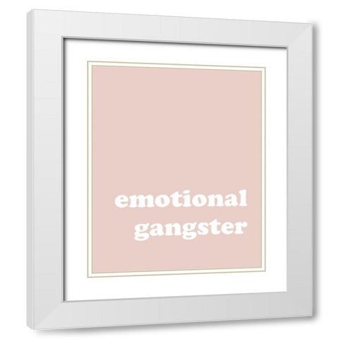 Emotional Gangster White Modern Wood Framed Art Print with Double Matting by Straatsma, Leah