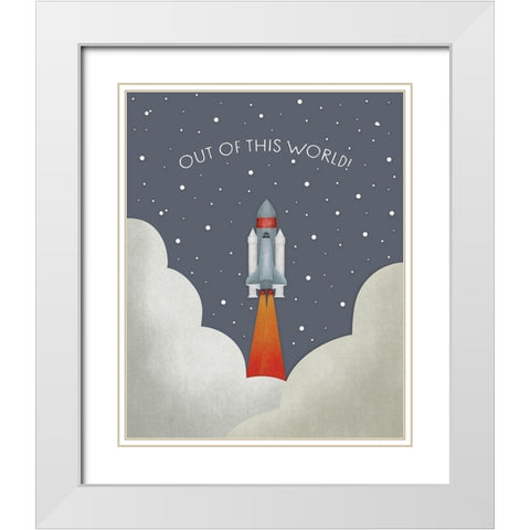 Out of This World White Modern Wood Framed Art Print with Double Matting by Straatsma, Leah
