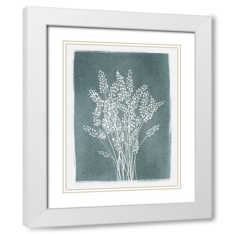 Pressed Lavender White Modern Wood Framed Art Print with Double Matting by Straatsma, Leah