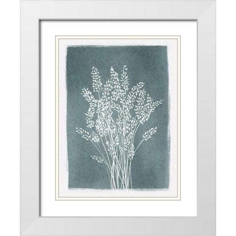 Pressed Lavender White Modern Wood Framed Art Print with Double Matting by Straatsma, Leah