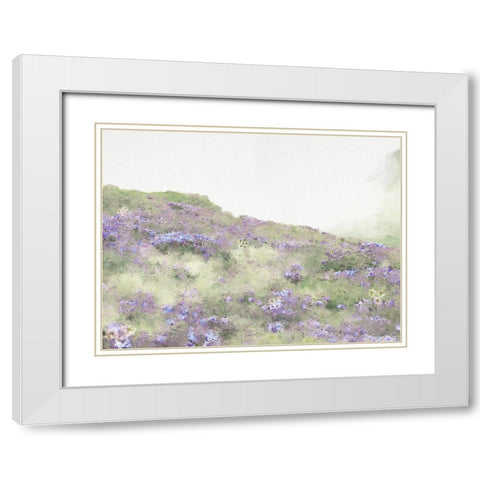 Lavendener Hill White Modern Wood Framed Art Print with Double Matting by Straatsma, Leah