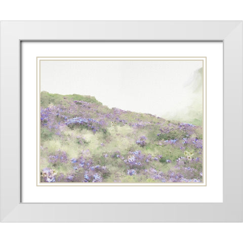 Lavendener Hill White Modern Wood Framed Art Print with Double Matting by Straatsma, Leah