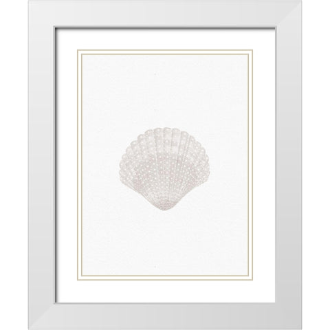 Sweet Seashell White Modern Wood Framed Art Print with Double Matting by Straatsma, Leah
