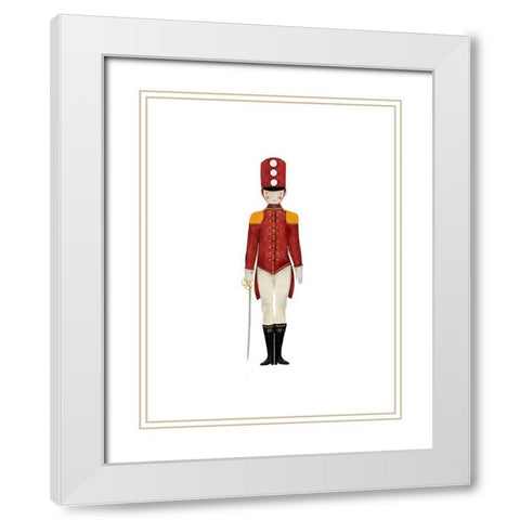 Toy Soldier White Modern Wood Framed Art Print with Double Matting by Straatsma, Leah