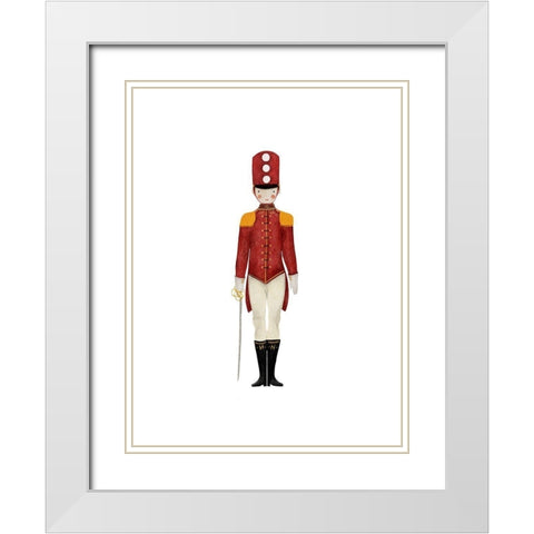 Toy Soldier White Modern Wood Framed Art Print with Double Matting by Straatsma, Leah