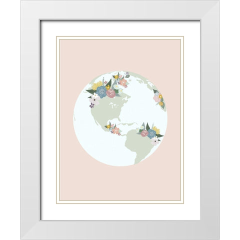 Beautiful Earth White Modern Wood Framed Art Print with Double Matting by Straatsma, Leah