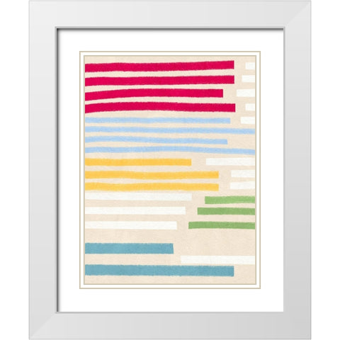 Nantucket Lines White Modern Wood Framed Art Print with Double Matting by Straatsma, Leah