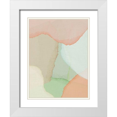 Paper Rips White Modern Wood Framed Art Print with Double Matting by Straatsma, Leah