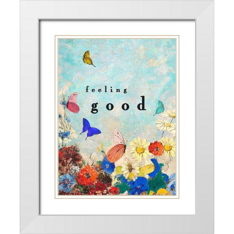 Feeling Good White Modern Wood Framed Art Print with Double Matting by Straatsma, Leah