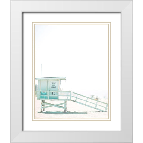Hut White Modern Wood Framed Art Print with Double Matting by Straatsma, Leah
