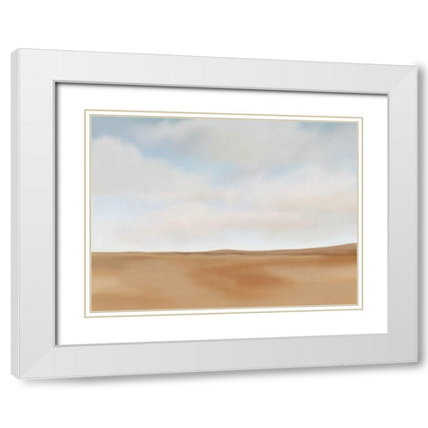 Wheat Fields White Modern Wood Framed Art Print with Double Matting by Straatsma, Leah