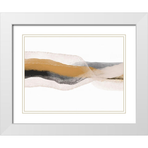 Where We Meet White Modern Wood Framed Art Print with Double Matting by Straatsma, Leah