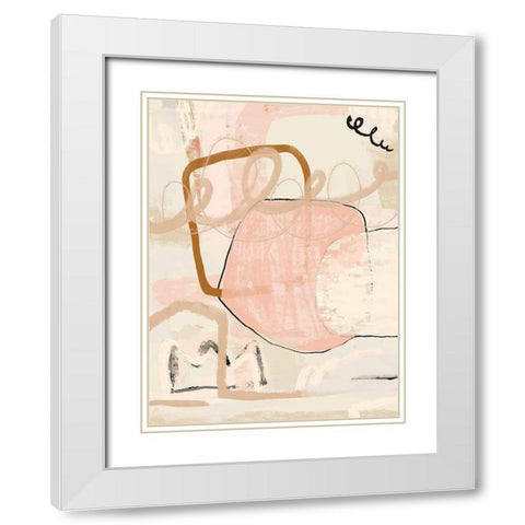 Delightful White Modern Wood Framed Art Print with Double Matting by Straatsma, Leah