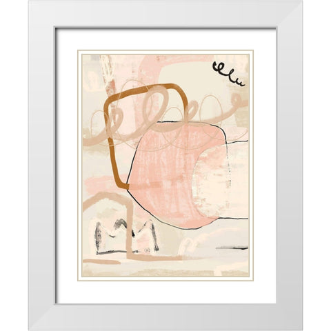 Delightful White Modern Wood Framed Art Print with Double Matting by Straatsma, Leah