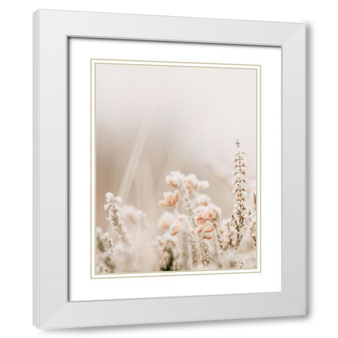 Frost Kiss White Modern Wood Framed Art Print with Double Matting by Straatsma, Leah